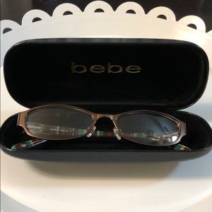 Bebe Eyeglasses Mocha Stripe